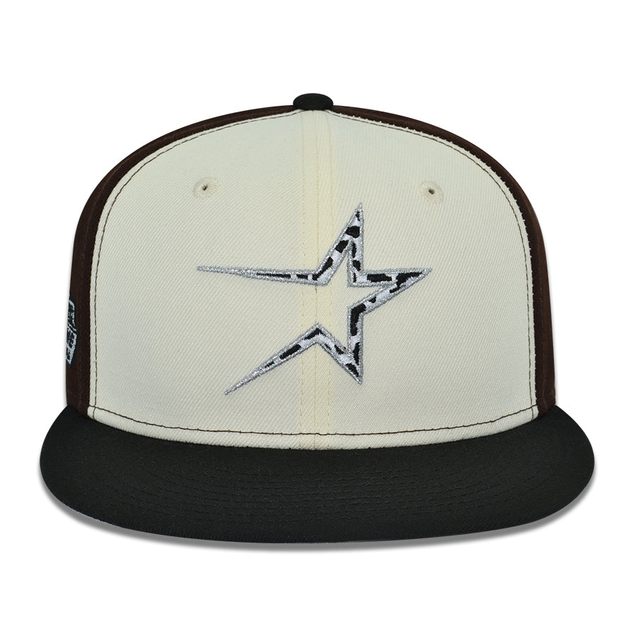 Houston Astros "COZY CATTLE"" Exclusive New Era 59Fifty Fitted Hat - Chrome/Black/Walnut