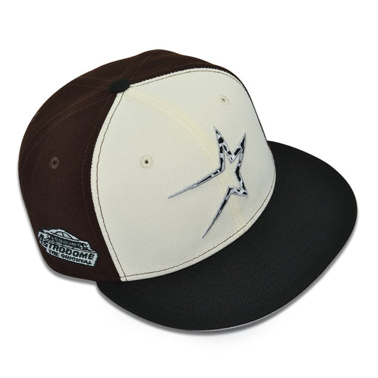 Houston Astros "COZY CATTLE"" Exclusive New Era 59Fifty Fitted Hat - Chrome/Black/Walnut