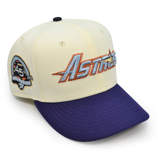 🚨PRE-ORDER ONLY🚨SHIPPING MID TO LATE AUGUST 2024: Houston Astros 45Th Anniversary "DRANK on Ice" Exclusive New Era 59Fifty Fitted Hat - Chrome/Purple