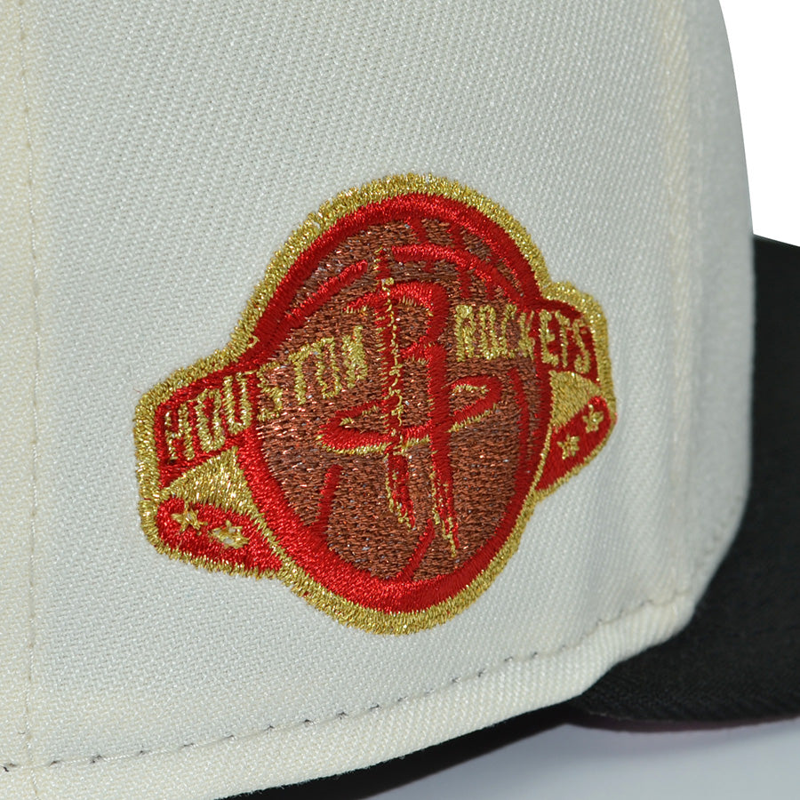 Houston Rockets "SHOT CALLER" Exclusive New Era 59Fifty Fitted Hat - Chrome/Black/Pinky