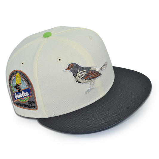Baltimore Orioles "KEYlO's" Exclusive New Era 59Fifty Fitted Hat - Chrome/Dark Graphite