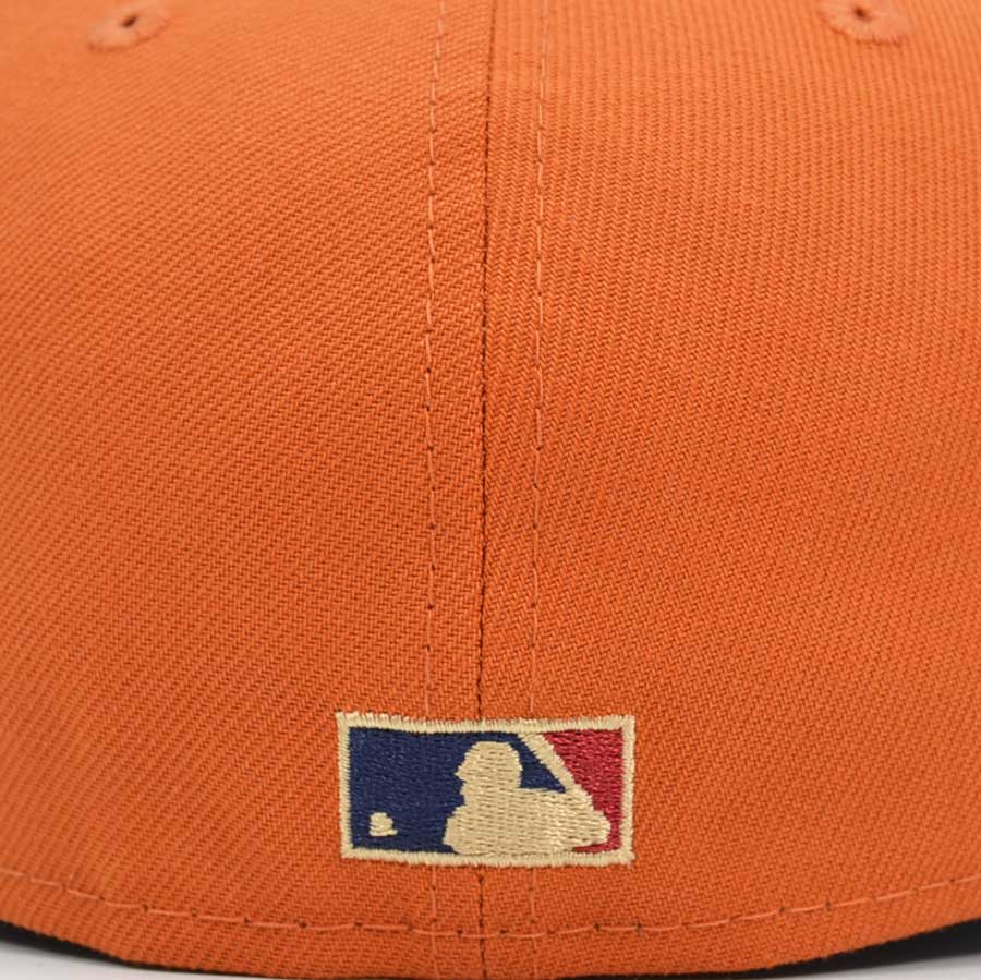 San Francisco Giants 50th ANNIVERSARY Exclusive New Era 59Fifty Fitted Hat - Flight Orange/Navy