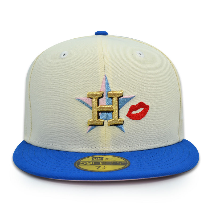 Houston Astros "SMACK'EM" 2022 World Series Exclusive New Era 59Fifty Fitted Hat - Chrome/Royal