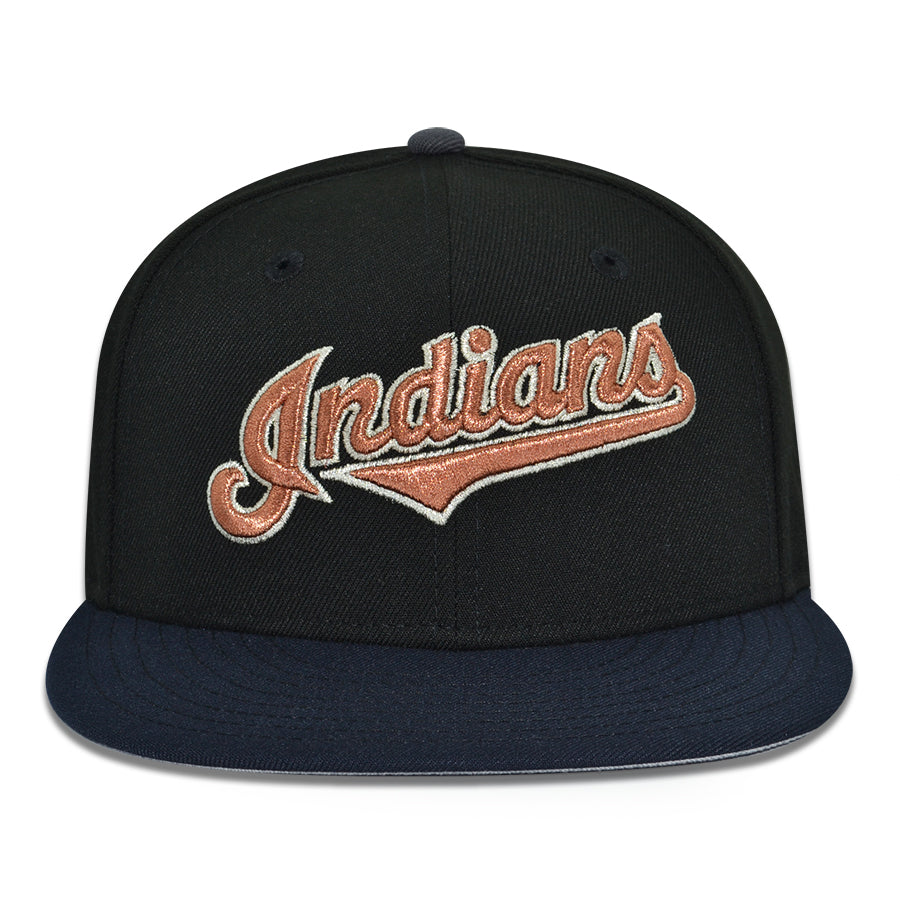 Cleveland Indians "DAY 'n" NIGHT" Exclusive New Era 59Fifty Fitted Hat -Black/Navy