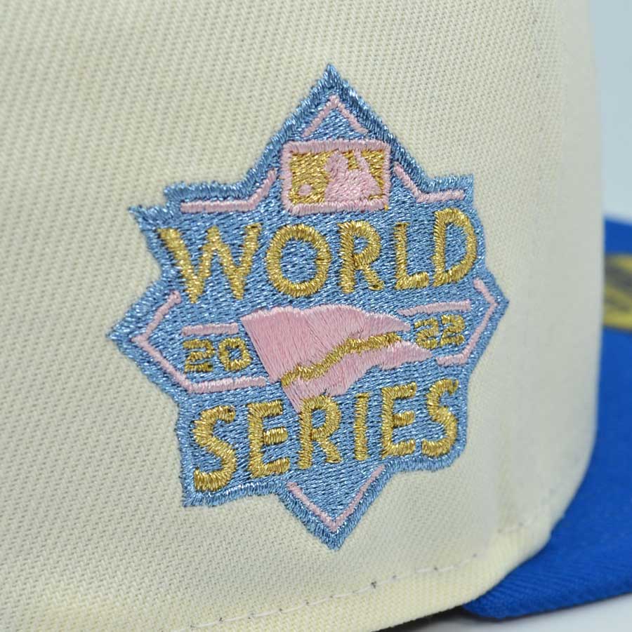 Houston Astros "SMACK'EM" 2022 World Series Exclusive New Era 59Fifty Fitted Hat - Chrome/Royal