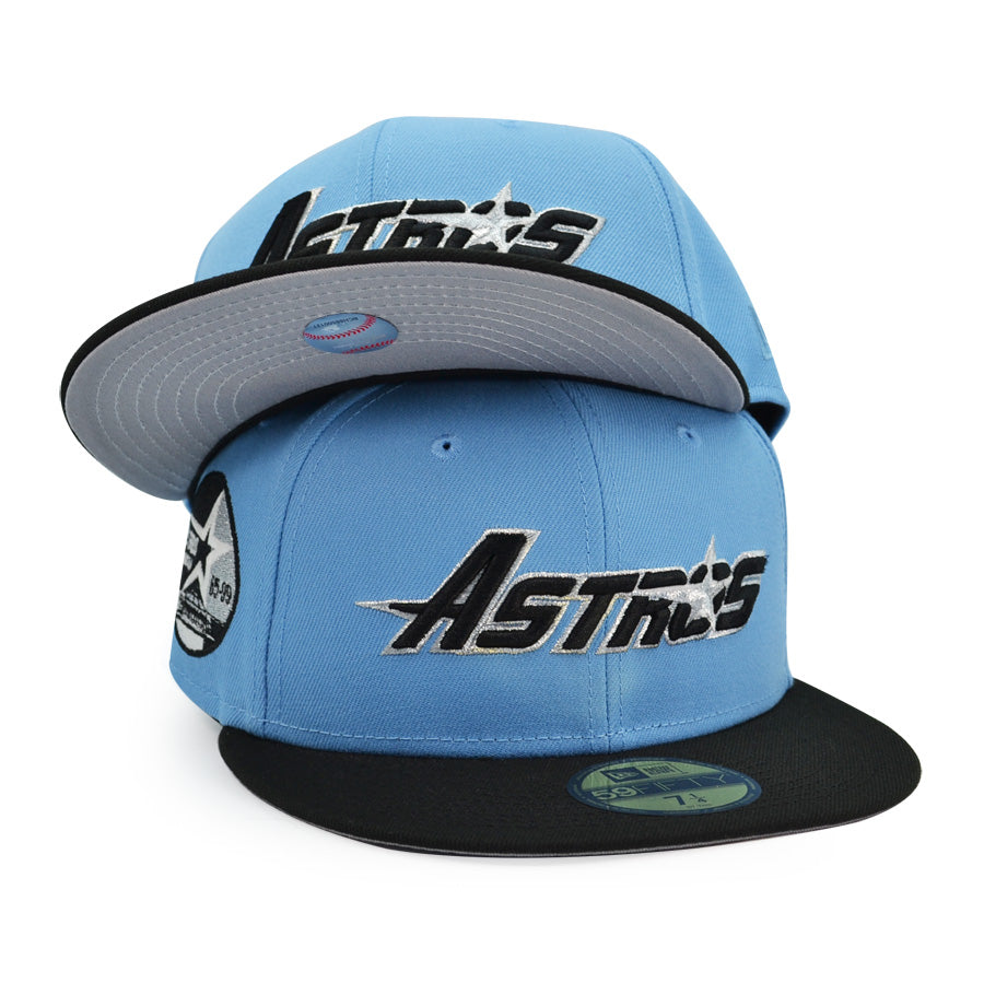 Houston Astros 35 Great Years Exclusive New Era 59Fifty Fitted Hat - Sky/Black