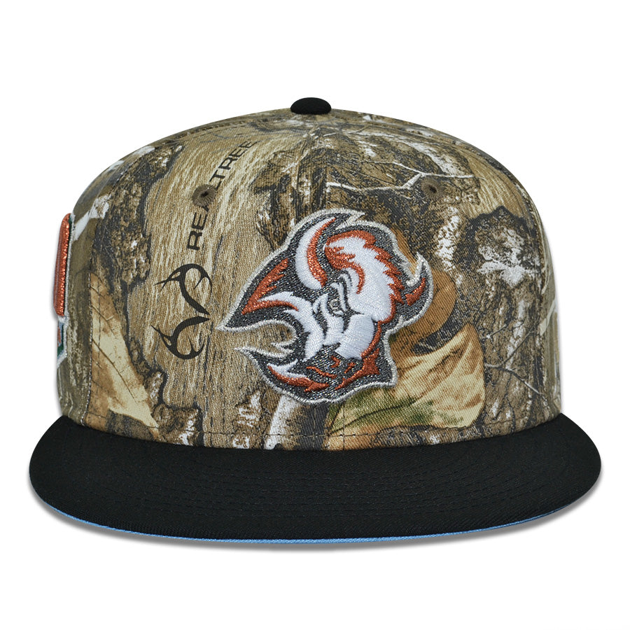 Buffalo Sabres "BUFFALO BRED" Exclusive New Era 59Fifty Fitted Hat - Real Tree/Black/Sky UV