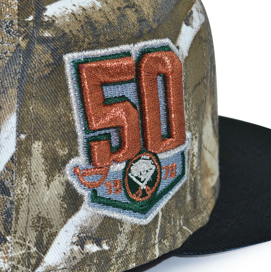 Buffalo Sabres "BUFFALO BRED" Exclusive New Era 59Fifty Fitted Hat - Real Tree/Black/Sky UV