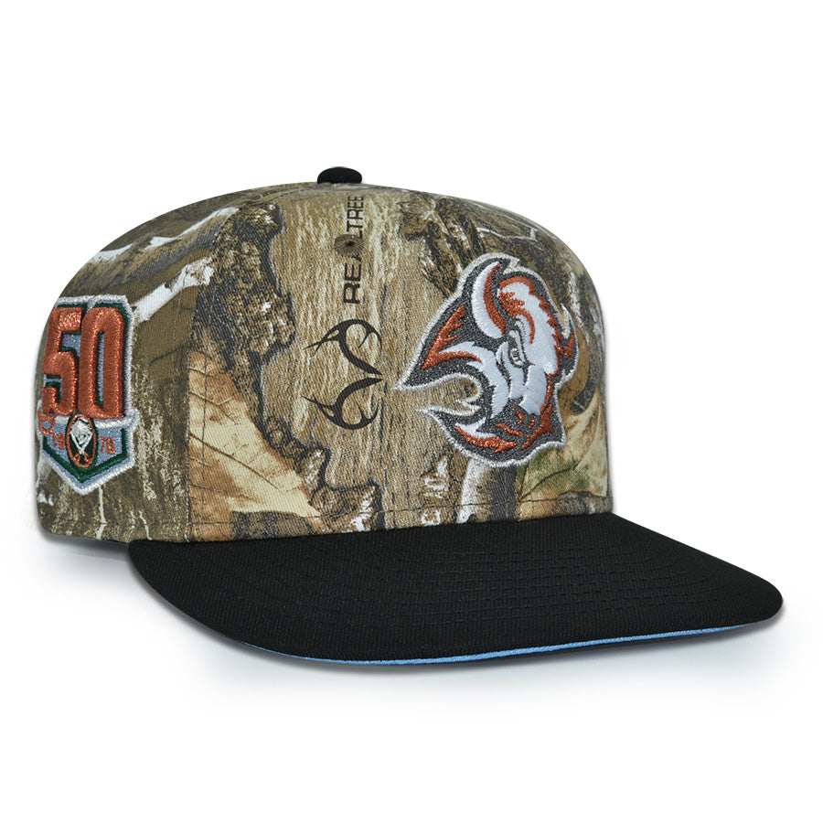 Buffalo Sabres "BUFFALO BRED" Exclusive New Era 59Fifty Fitted Hat - Real Tree/Black/Sky UV