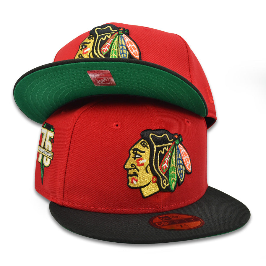 Chicago Blackhawks "T-HAWK" Exclusive New Era 59Fifty Fitted Hat - Scarlet/Black
