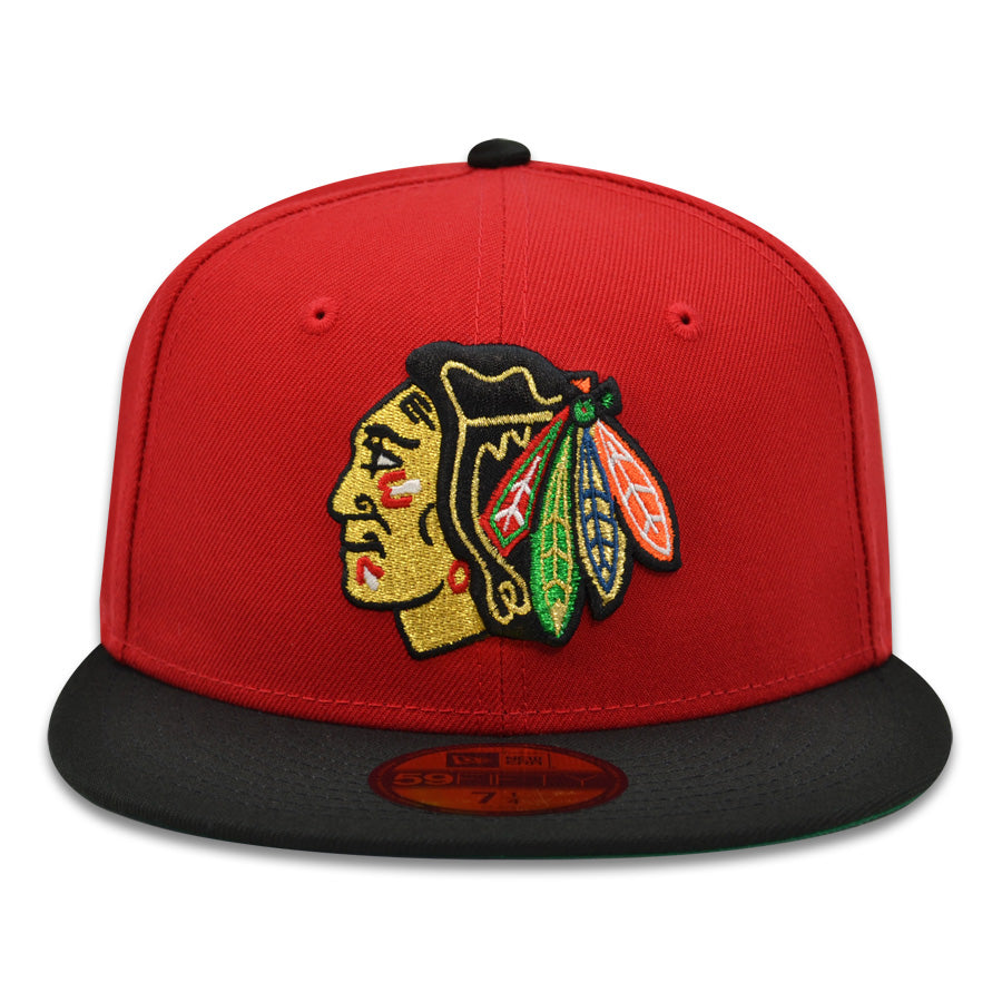 Chicago Blackhawks "T-HAWK" Exclusive New Era 59Fifty Fitted Hat - Scarlet/Black