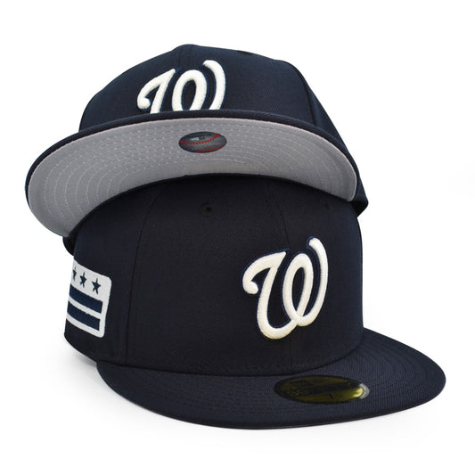 Washington Nationals CITY FLAG Exclusive New Era 59Fifty Fitted Hat - Navy