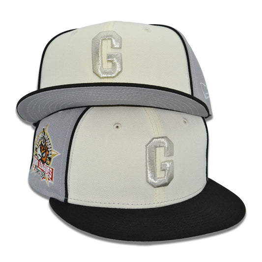 Homestead Grays "Cool Papa" Exclusive New Era 59Fifty Fitted Hat -Chrome/Black/Gray