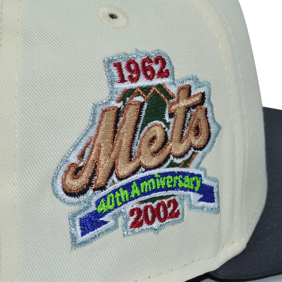 New York Mets "BALL PARK" Exclusive New Era 59Fifty Fitted Hat - Chrome/Dark Graphite