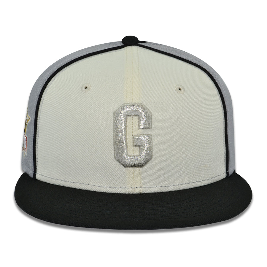 Homestead Grays "Cool Papa" Exclusive New Era 59Fifty Fitted Hat -Chrome/Black/Gray