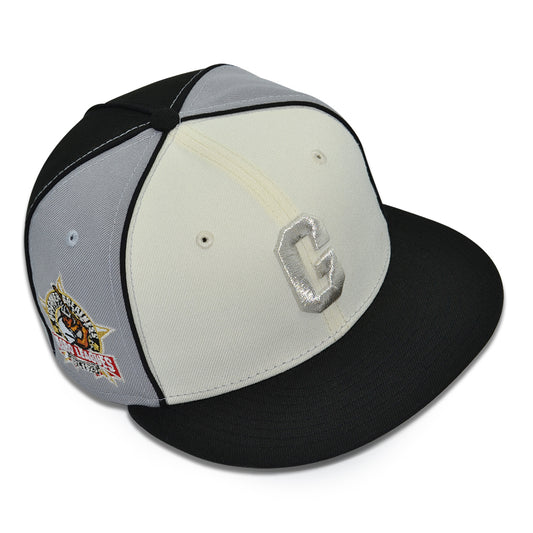 Homestead Grays "Cool Papa" Exclusive New Era 59Fifty Fitted Hat -Chrome/Black/Gray