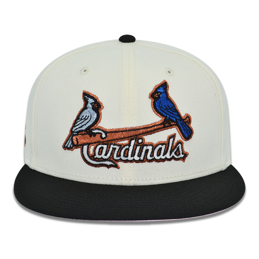 St.Louis Cardinals "FAMILY FIRST" Exclusive New Era 59Fifty Fitted Hat - Chrome/Black