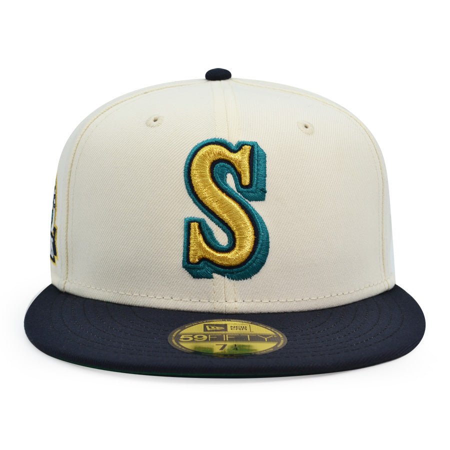 Seattle Mariners 30th Anniversary Exclusive New Era 59Fifty Fitted Hat - Chrome/Navy