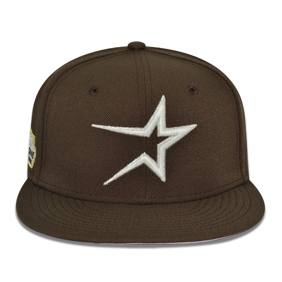 Houston Astros "PINKY STAR" Exclusive New Era 59Fifty Fitted Hat - Walnut/Pinky UV