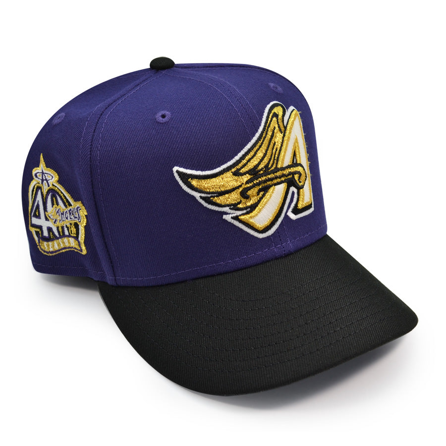 Anaheim Angels 40th Anniversary Exclusive New Era 59Fifty Fitted Hat - Purple/Black