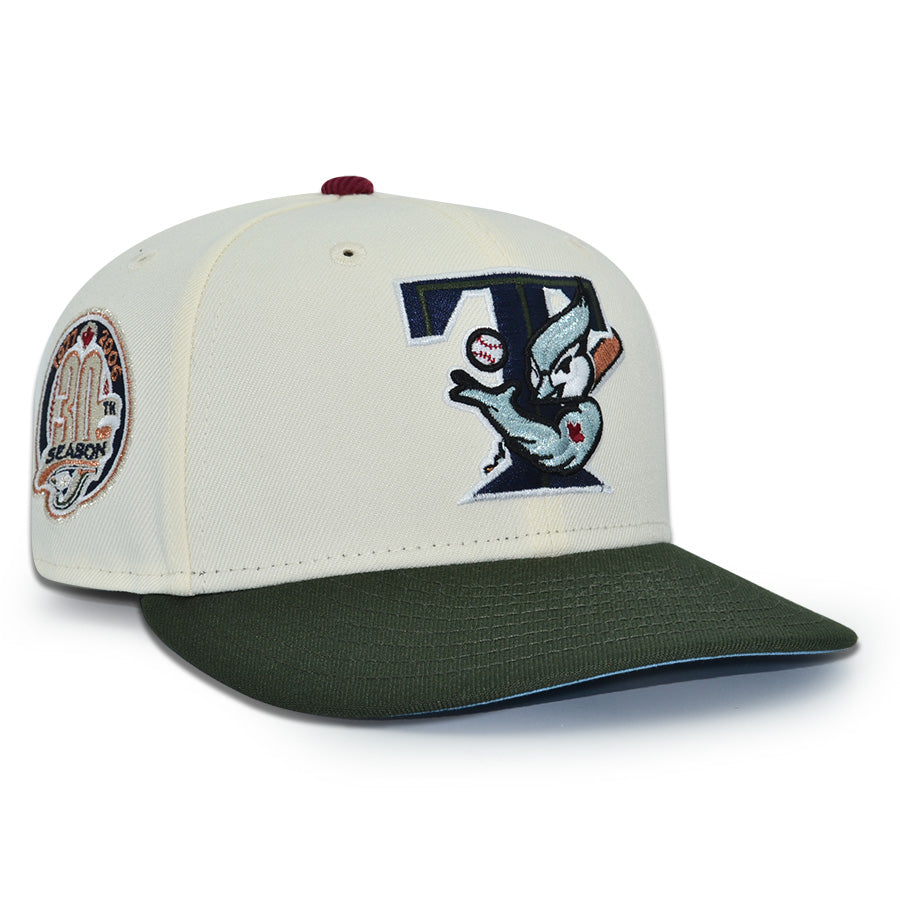 Toronto Blue Jays "BANNED" Exclusive New Era 59Fifty Fitted Hat - Chrome/Seaweed