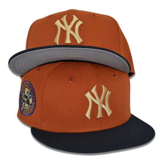 New York Yankees "BAD BOYZ" Exclusive New Era 59Fifty Fitted Hat - Rust/Navy