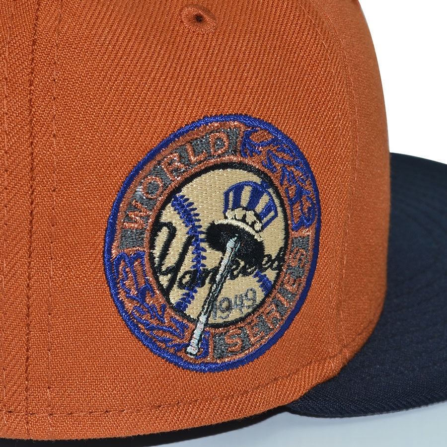 New York Yankees "BAD BOYZ" Exclusive New Era 59Fifty Fitted Hat - Rust/Navy