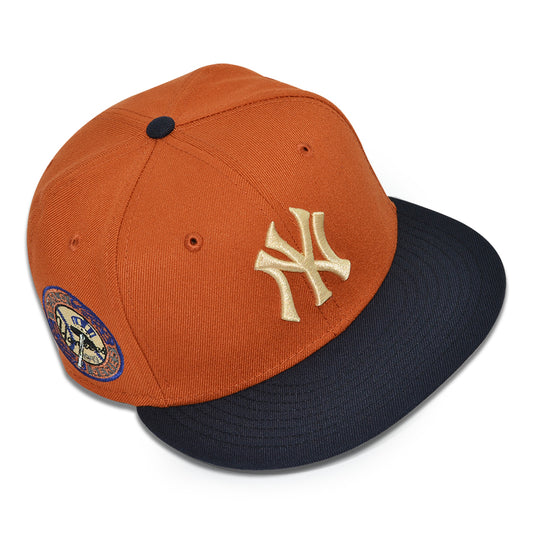 New York Yankees "BAD BOYZ" Exclusive New Era 59Fifty Fitted Hat - Rust/Navy