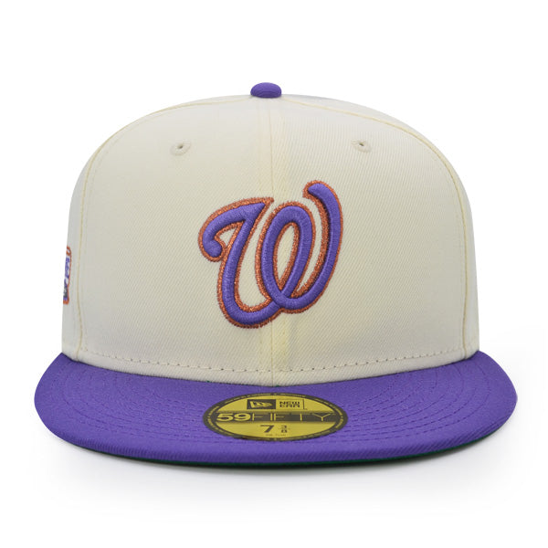 Washington Nationals 2018 ALL-STAR GAME Exclusive New Era 59Fifty Fitted Hat - Chrome/Purple