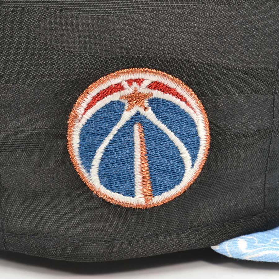 Washington Wizards NBA Exclusive New Era 59Fifty Fitted Hat - Tonal Black Camo/Paisley