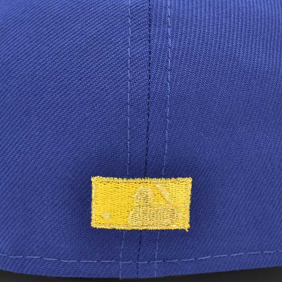 Los Angeles Angels "BLUE ANGELS" 50th Anniversary Exclusive New Era 59Fifty Fitted Hat - Dark Royal/Black