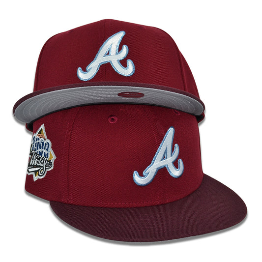 Atlanta Braves "ReUp" Exclusive New Era 59Fifty Fitted Hat - Cardinal/Maroon