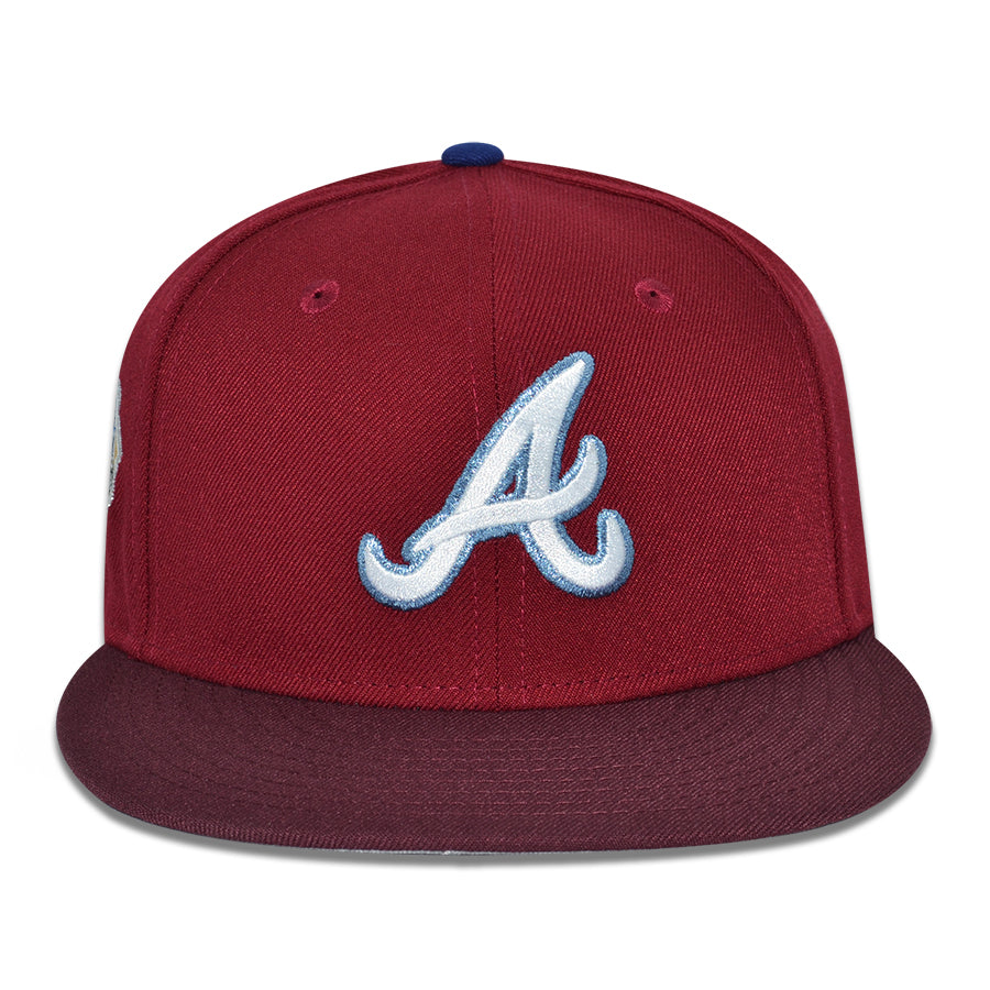 Atlanta Braves "ReUp" Exclusive New Era 59Fifty Fitted Hat - Cardinal/Maroon