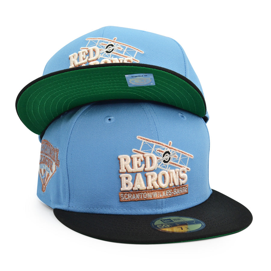 Scranton Wilkes-Barre Red Barons International League Exclusive New Era 59Fifty Fitted Hat -Sky/Black