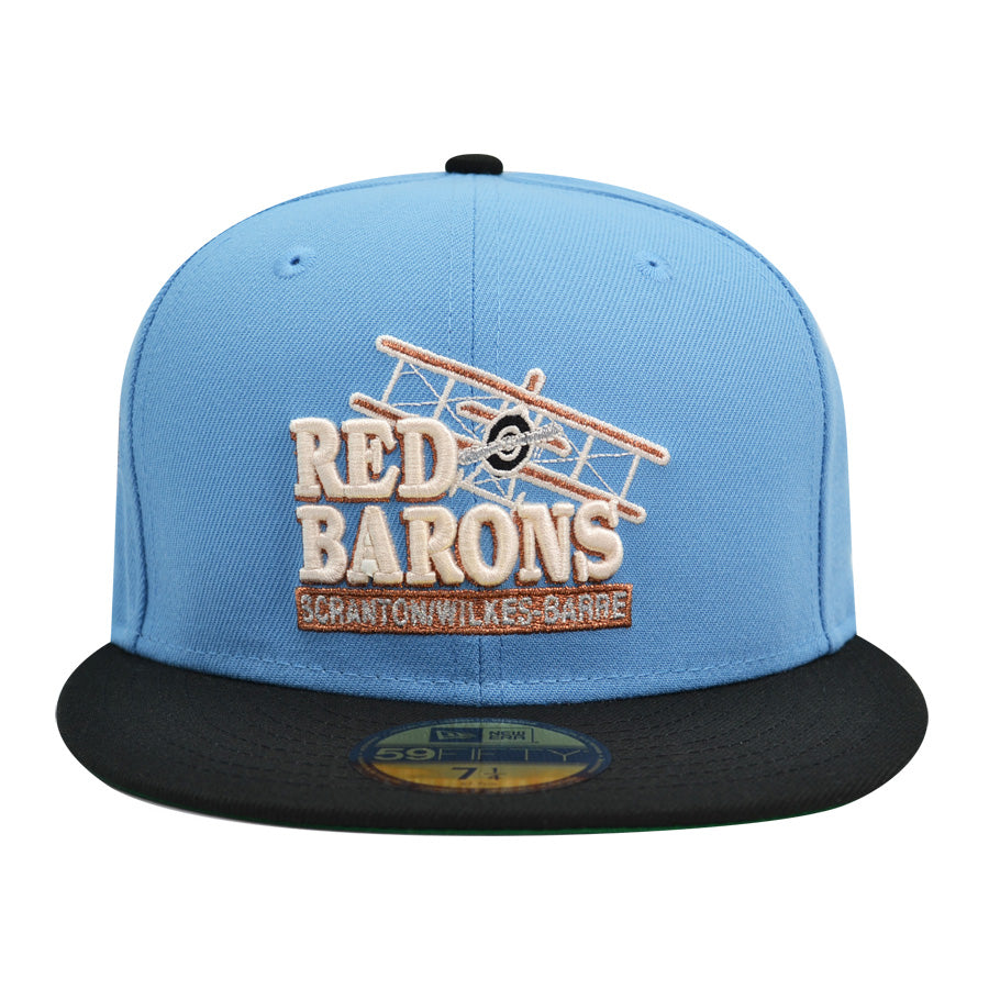 Scranton Wilkes-Barre Red Barons International League Exclusive New Era 59Fifty Fitted Hat -Sky/Black