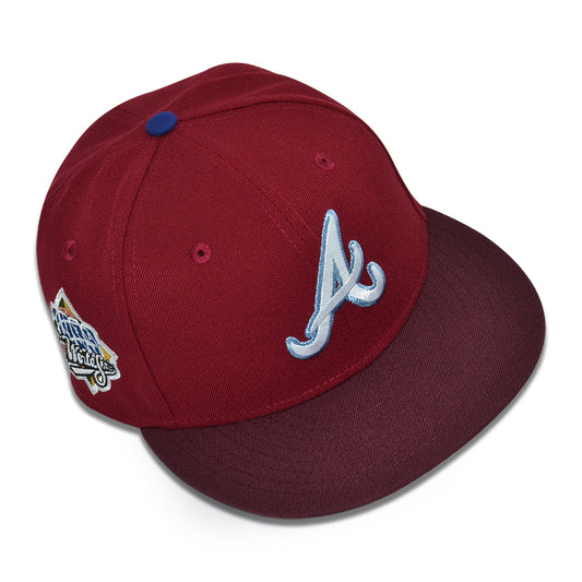 Atlanta Braves "ReUp" Exclusive New Era 59Fifty Fitted Hat - Cardinal/Maroon
