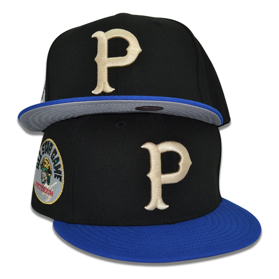 Pittsburgh Pirates "POPEYE" Exclusive New Era 59Fifty Fitted Hat - Black/Calming Blue