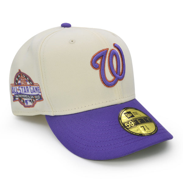 Washington Nationals 2018 ALL-STAR GAME Exclusive New Era 59Fifty Fitted Hat - Chrome/Purple