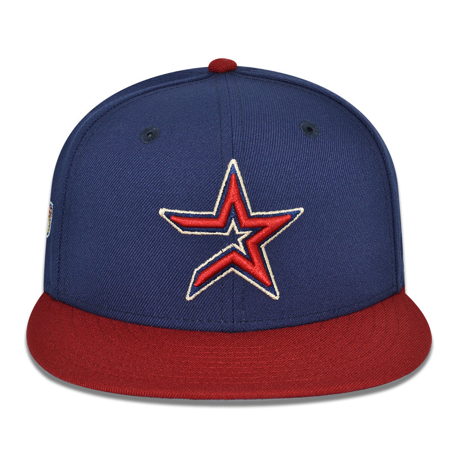 Houston Astros "THE LONE STAR" Exclusive New Era 59Fifty Fitted Hat - Light Navy/H Red