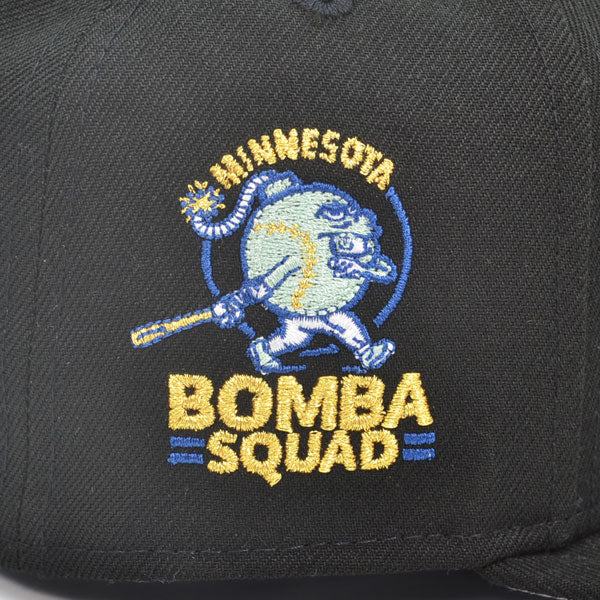 Minnesota Twins BOMBA SQUAD Exclusive New Era 59Fifty Fitted Hat - Black