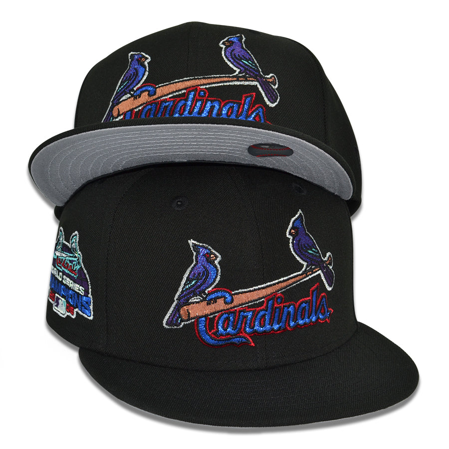 St.Louis Cardinals "BIRDS OF A FEATHER" Exclusive New Era 59Fifty Fitted Hat - Black