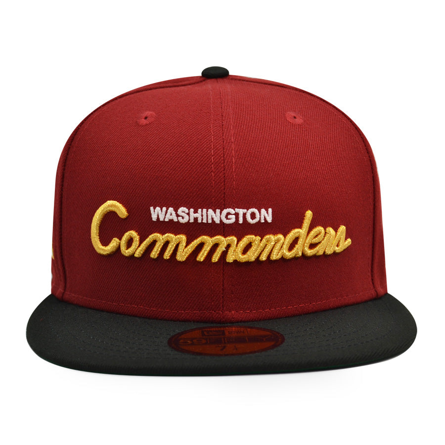 Washington Commanders SUPER BOWL XXVI Exclusive New Era 59Fifty Fitted Hat -Burgundy/Black