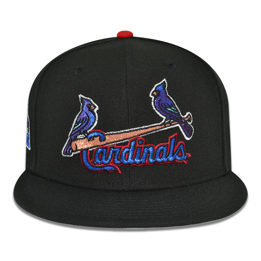 St.Louis Cardinals "BIRDS OF A FEATHER" Exclusive New Era 59Fifty Fitted Hat - Black