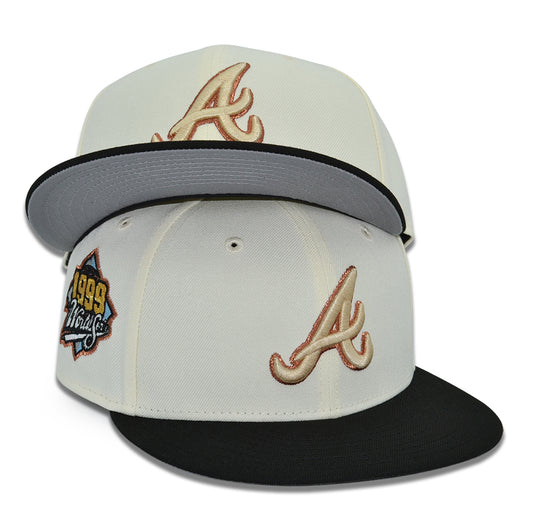 Atlanta Braves "CASCADE" Exclusive New Era 59Fifty Fitted Hat - Chrome/Black