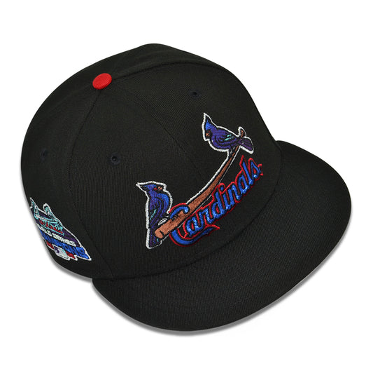 St.Louis Cardinals "BIRDS OF A FEATHER" Exclusive New Era 59Fifty Fitted Hat - Black