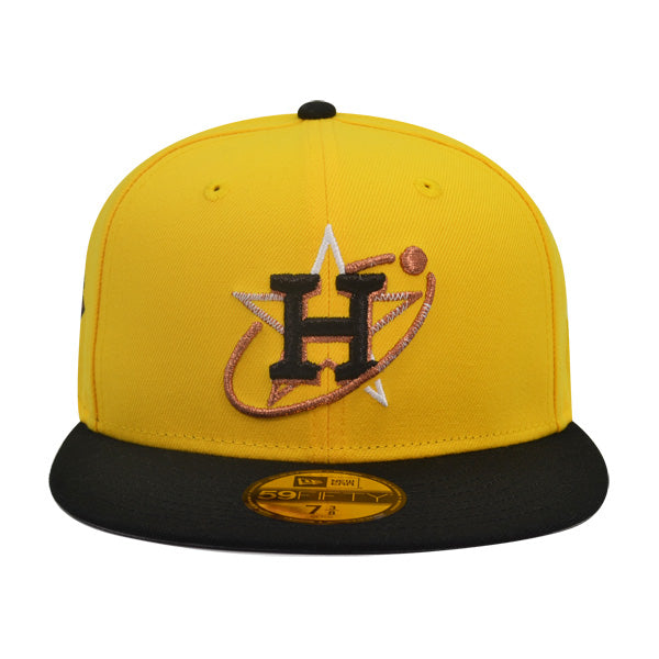 Houston Astros 2022 WORLD SERIES Exclusive New Era 59Fifty Fitted Hat - Canary Yellow/Black