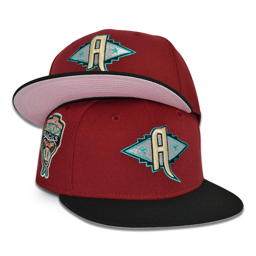 Arizona Diamondbacks "ANSWERBACKS" Exclusive New Era 59Fifty Fitted Hat - Brick/Black/Pinky UV