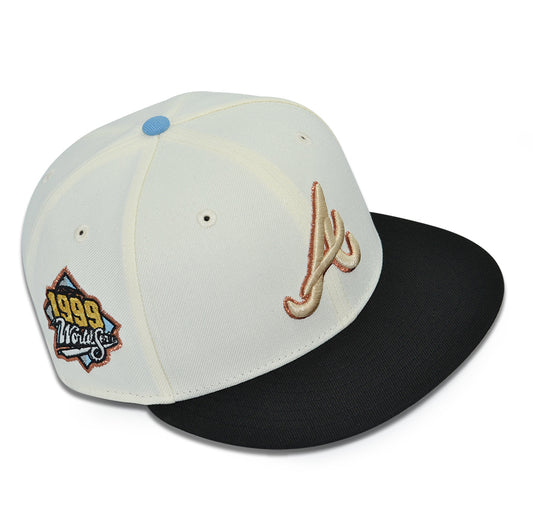 Atlanta Braves "CASCADE" Exclusive New Era 59Fifty Fitted Hat - Chrome/Black
