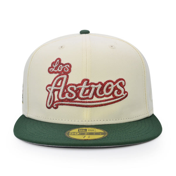 Houston Los Astros 50th ANNIVERSARY Exclusive New Era 59Fifty Fitted Hat – Chrome/Cilantro Green
