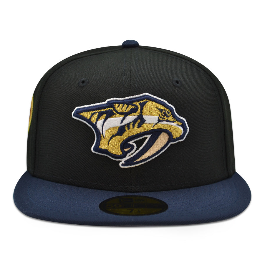 Nashville Predators "CELL BLOCK" Exclusive New Era 59Fifty Fitted Hat - Black/Navy